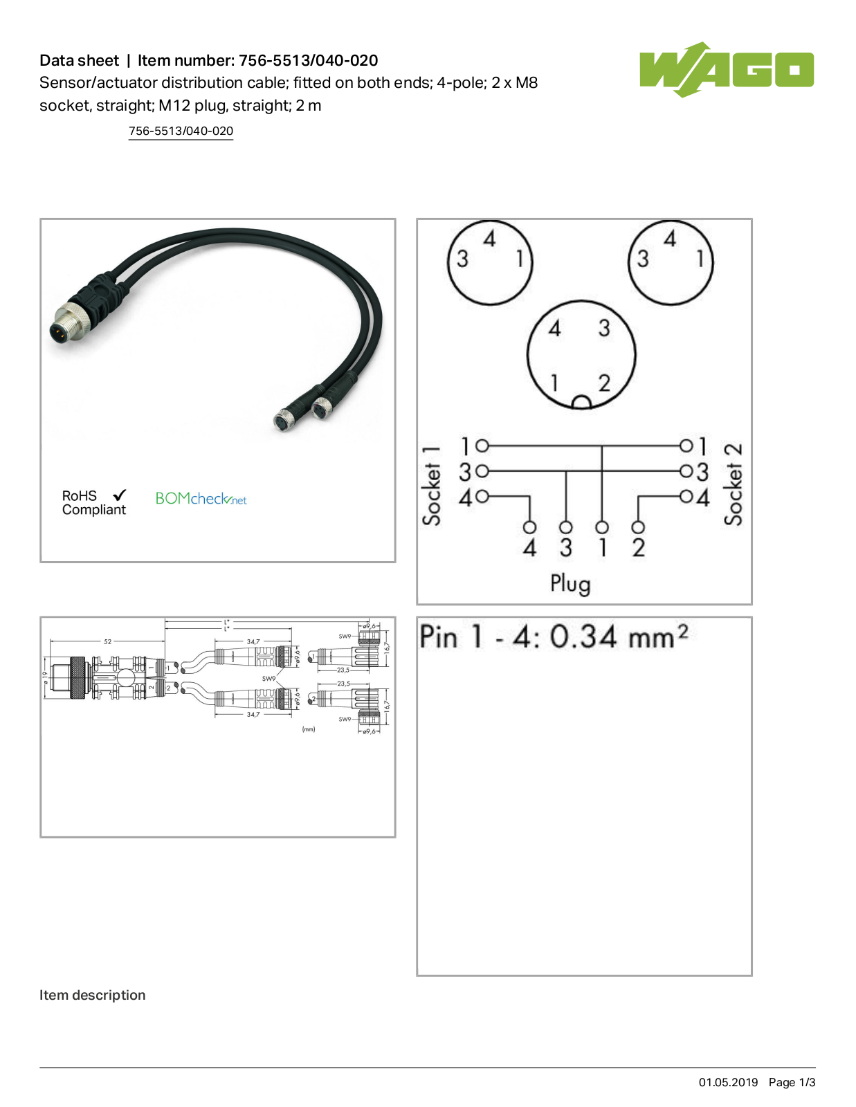 Wago 756-5513/040-020 Data Sheet