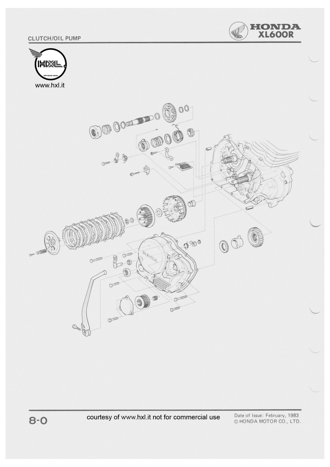 Honda XL600R Service Manual part 08