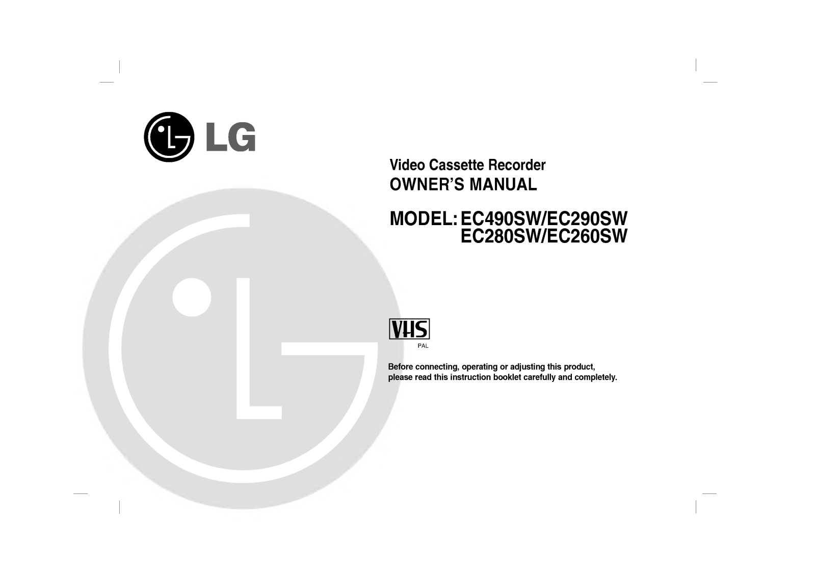 LG EC260SW User Manual