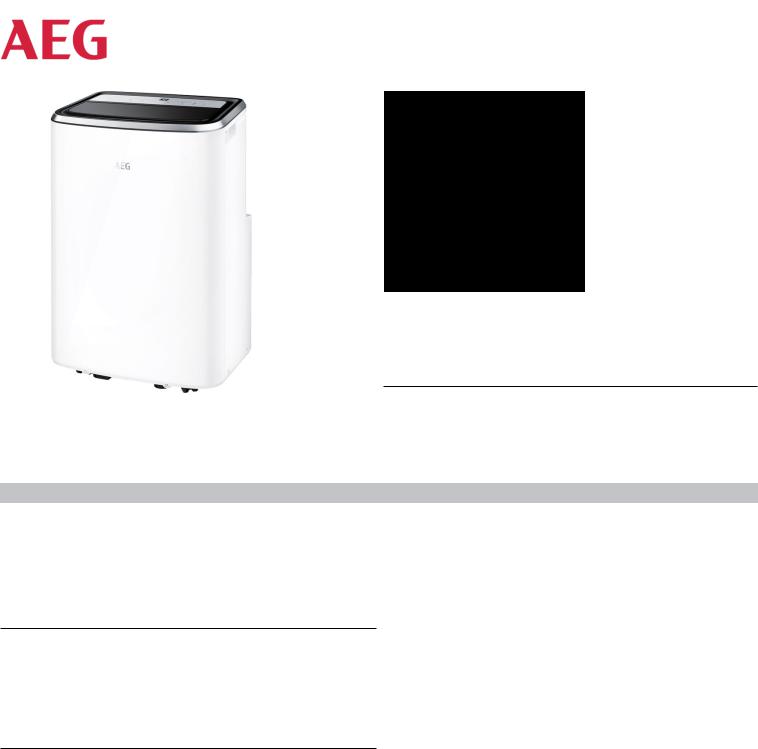 AEG AXP34U338CW USER MANUAL