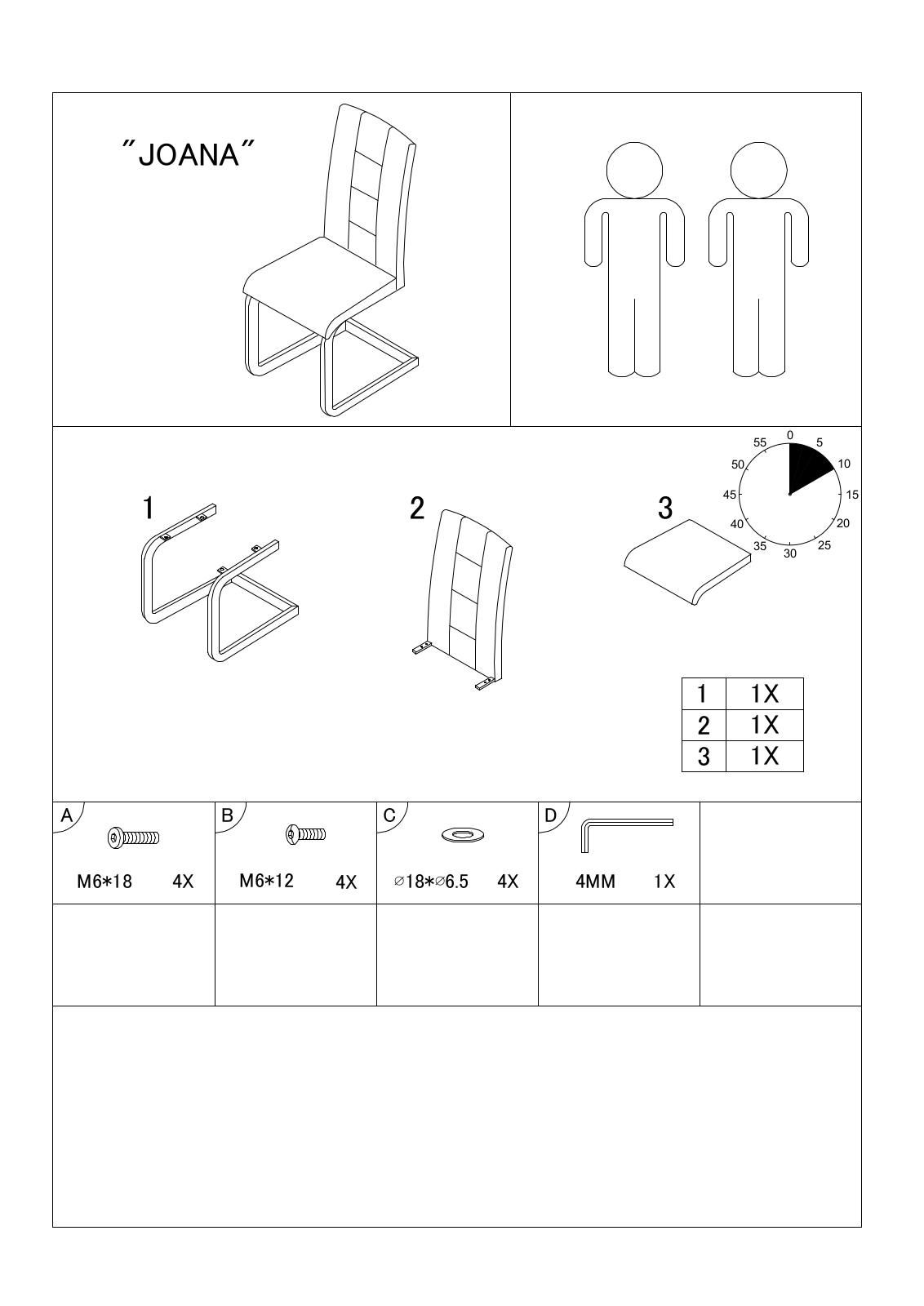 HELA Joana Assembly instructions