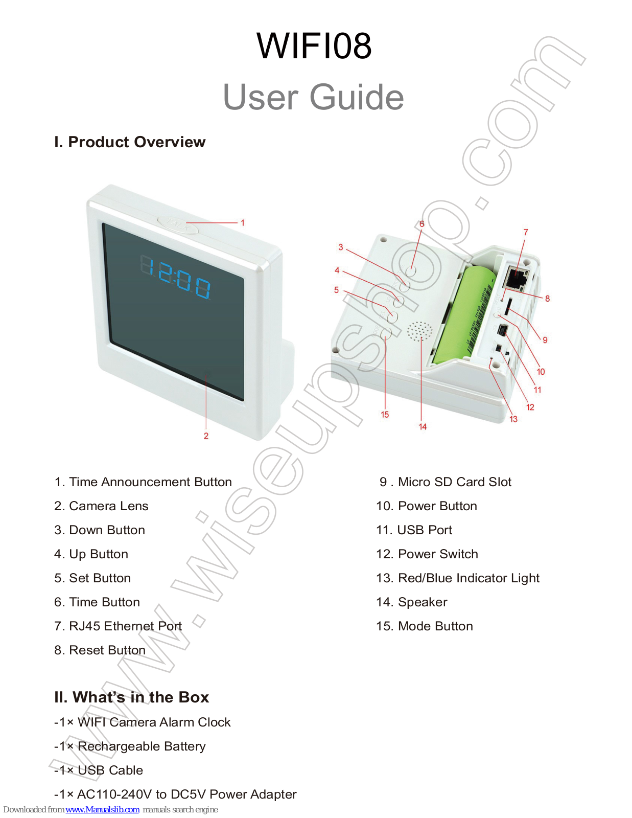 Wiseup WIFI08 User Manual - ManualMachine.com