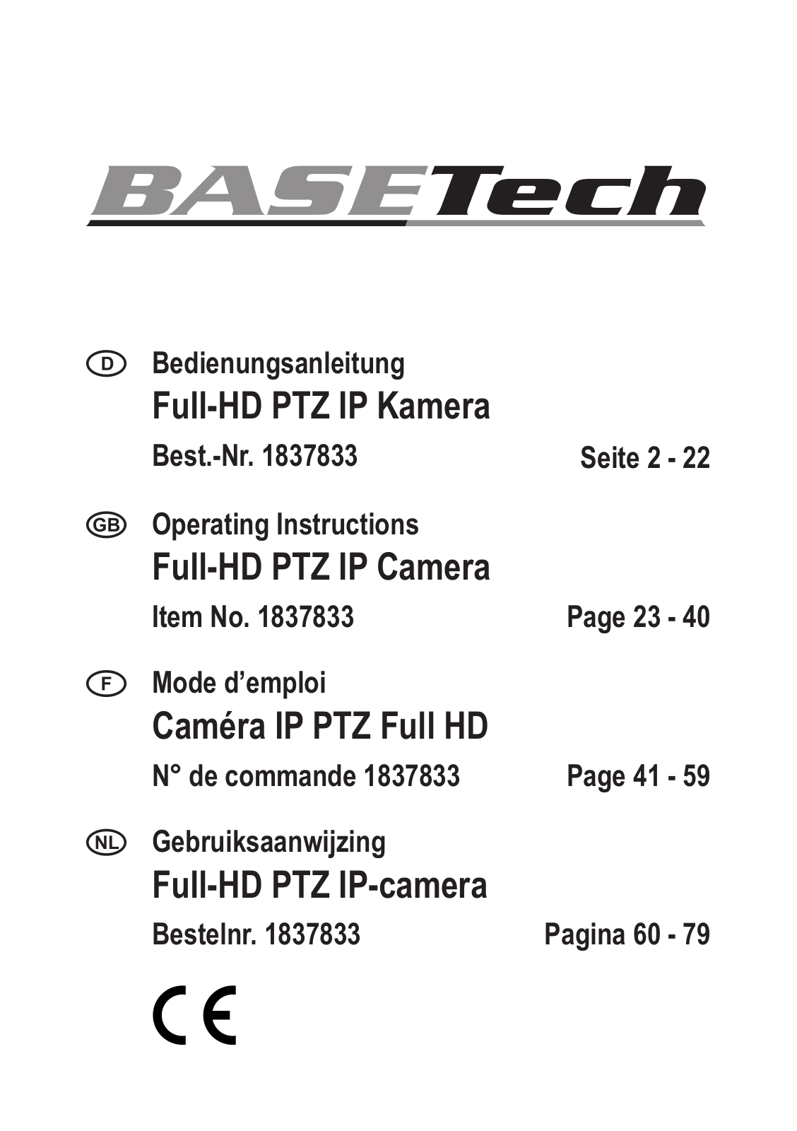 Basetech 1837833 User guide