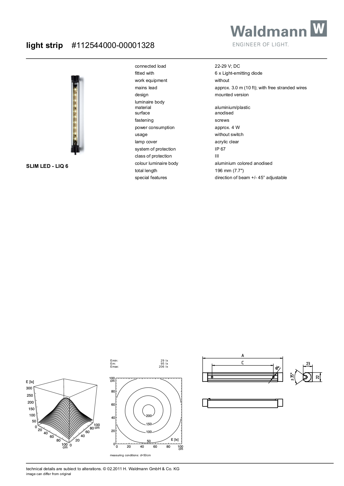 Waldmann 112544000-00001328 Information guide