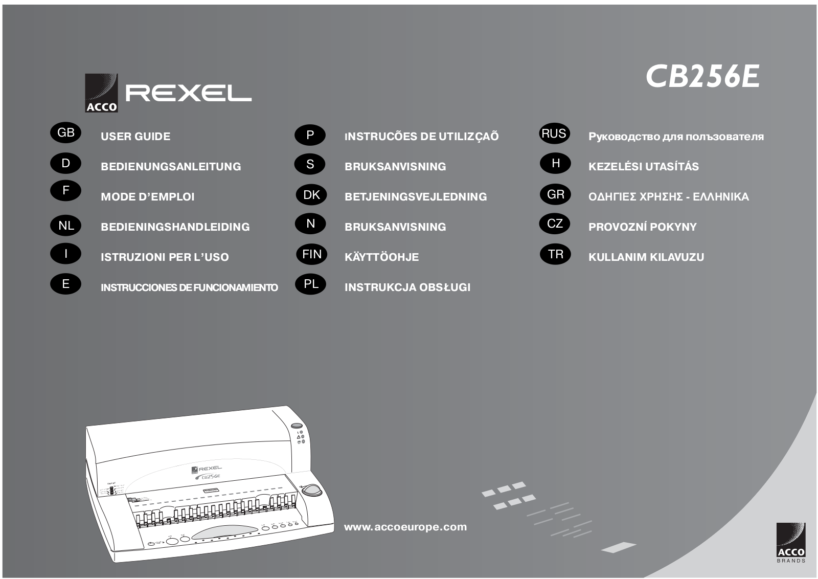 Acco CB256E User Manual