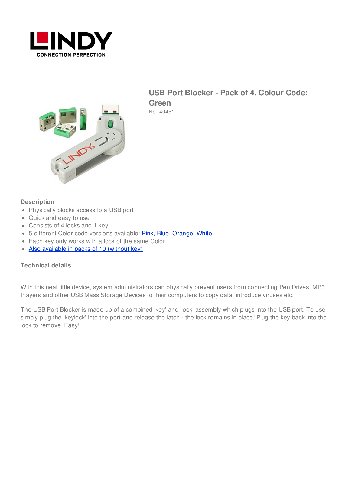 Lindy 40451 User Manual - ManualMachine.com
