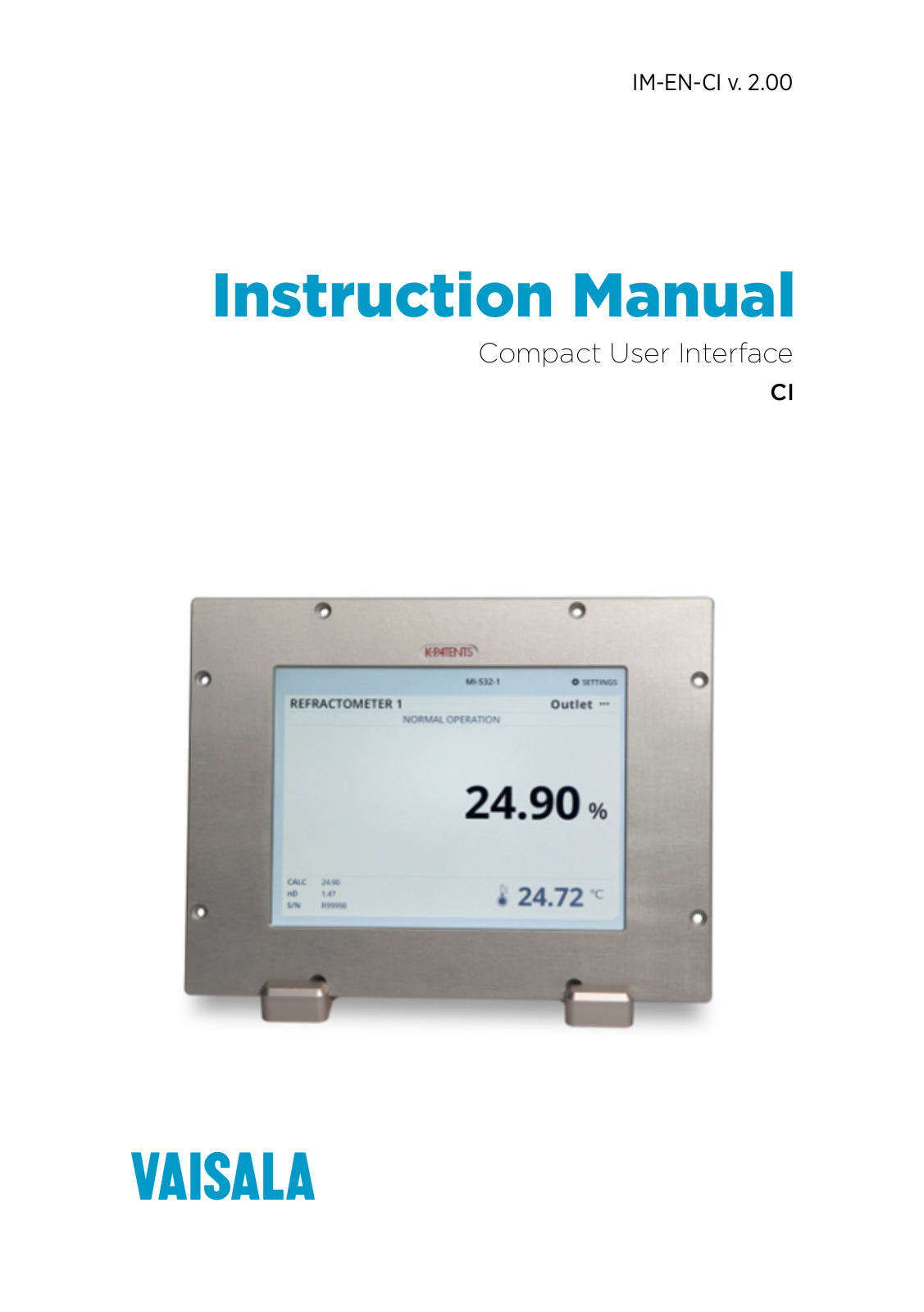 Vaisala IM-EN-CI Instruction Manual