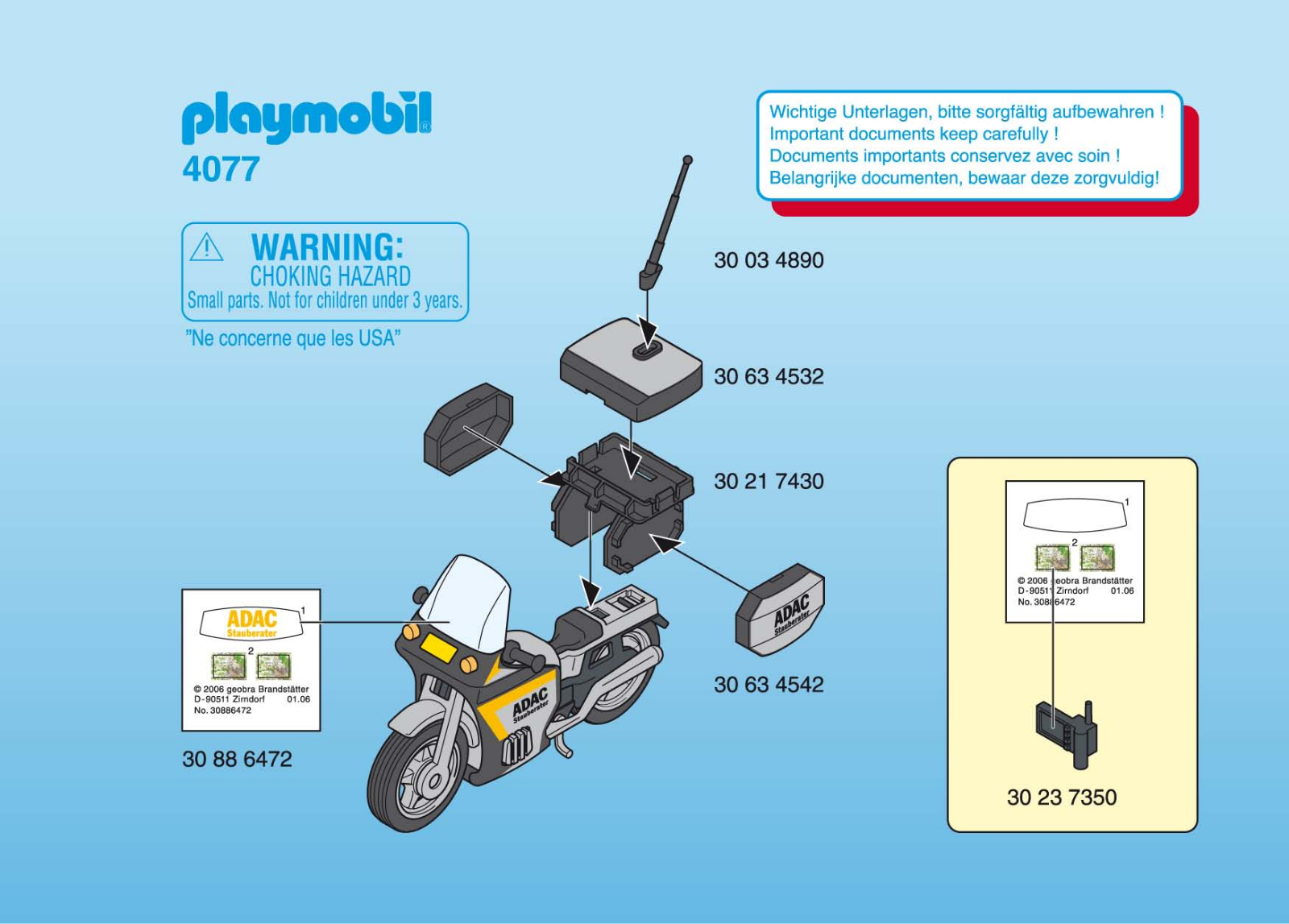 Playmobil 4077 Instructions