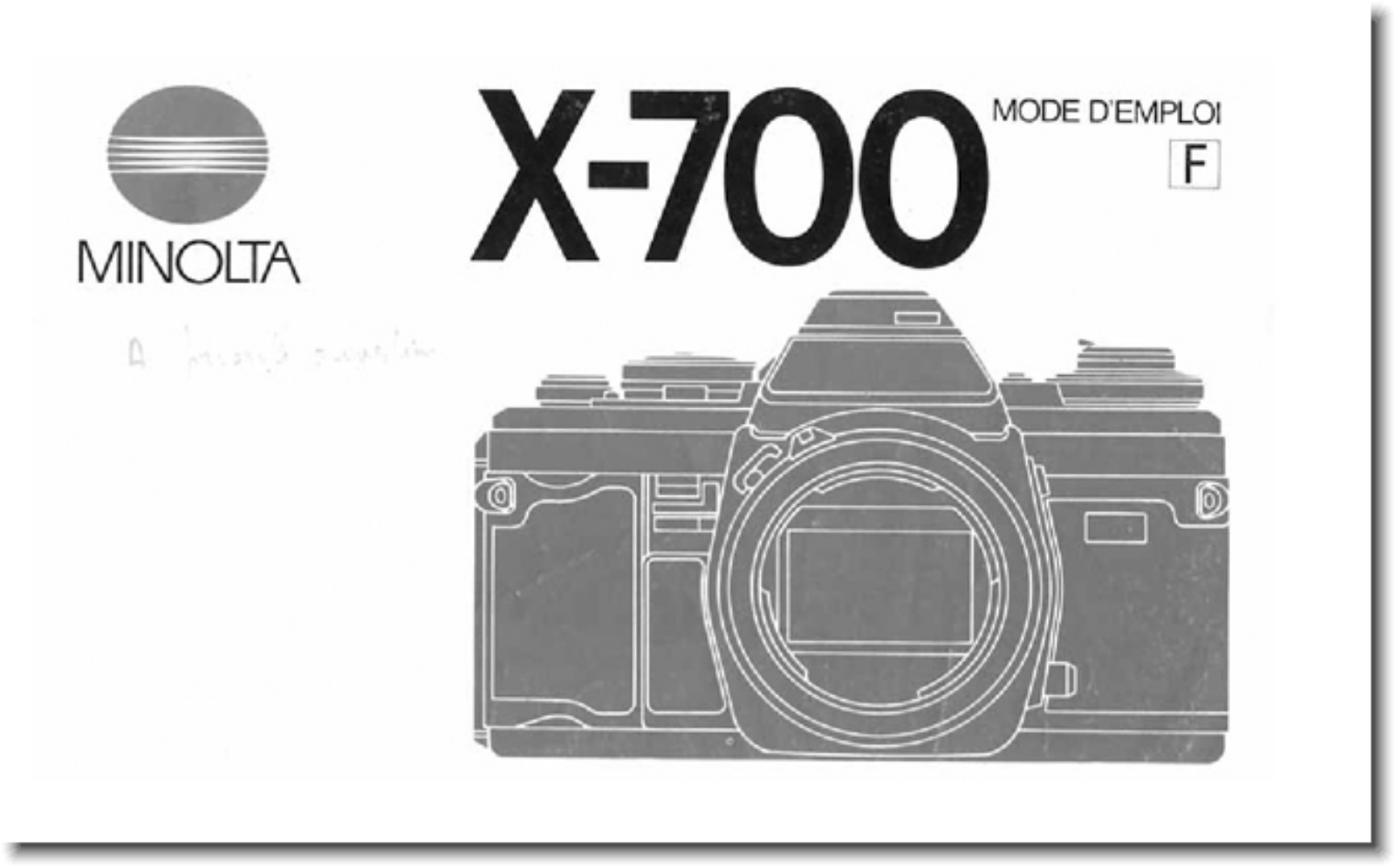 MINOLTA X-700 Guide d'utilisation