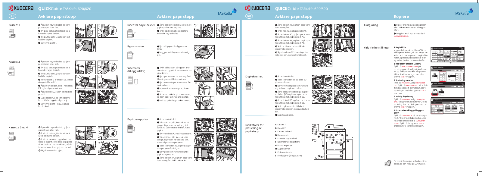 Kyocera TASKalfa 620, TASKalfa 820 User Manual