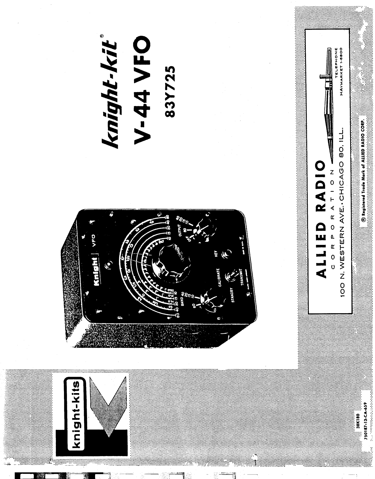 Allied Radio 83 Y 725, V-44 VFO Service manual