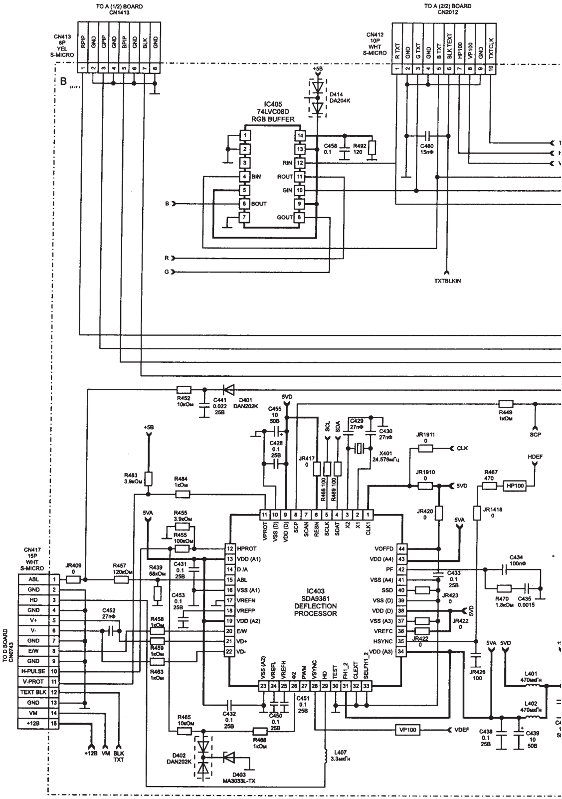 SONY KV28S4R Schematics List 16