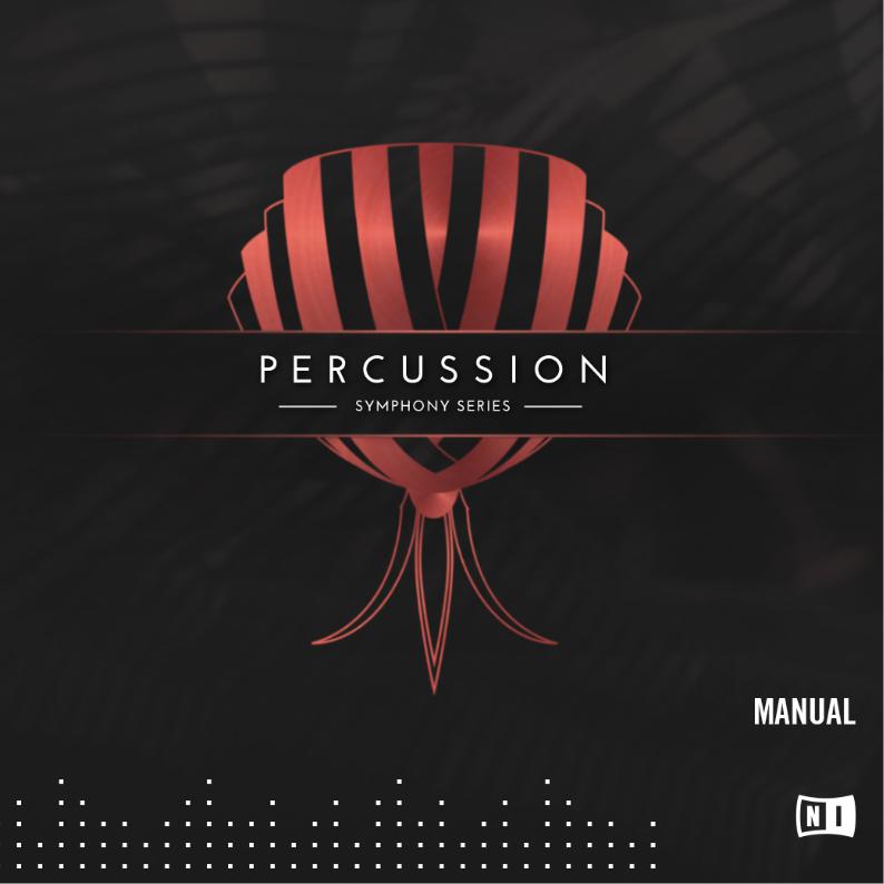 Native Instruments Percussion Instruction Manual