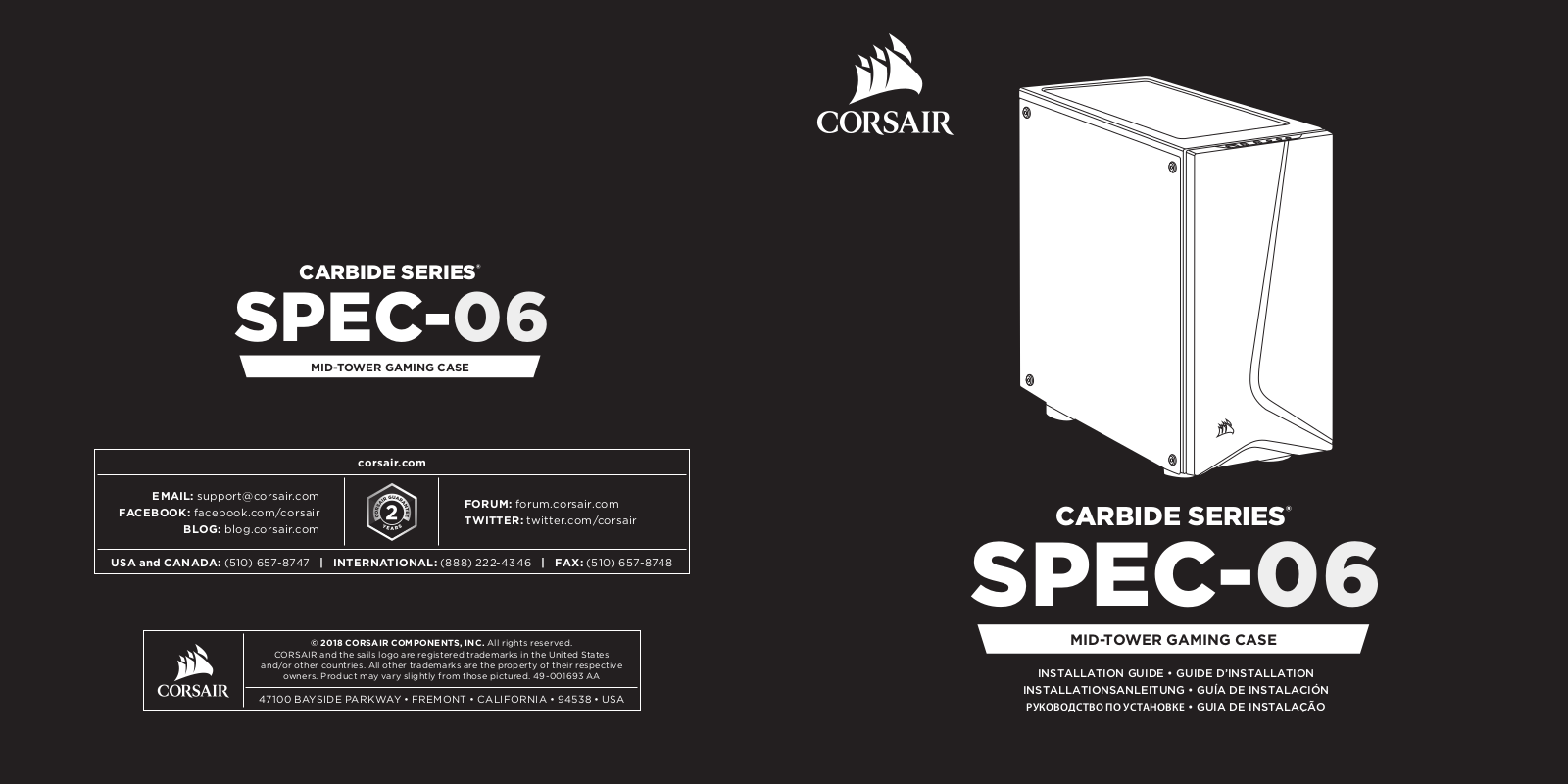 Corsair SPEC-06 Service Manual