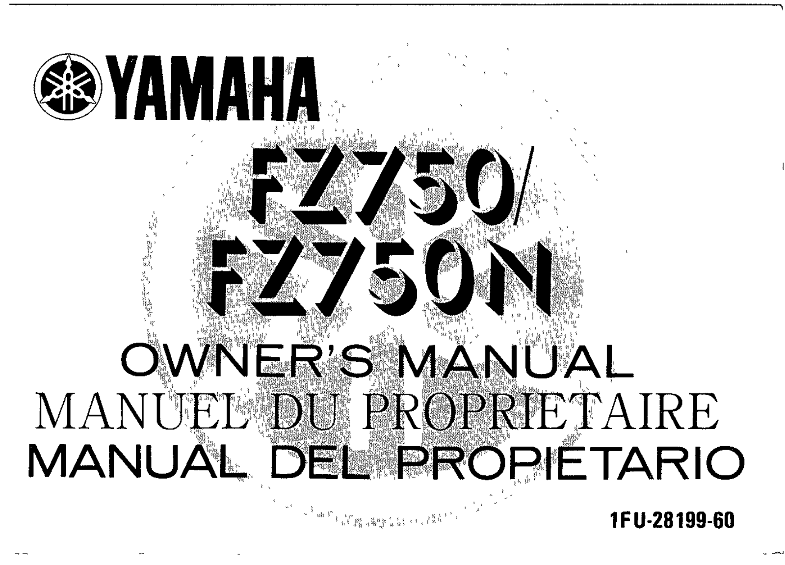 Yamaha FZ750 N 1986 Owner's manual