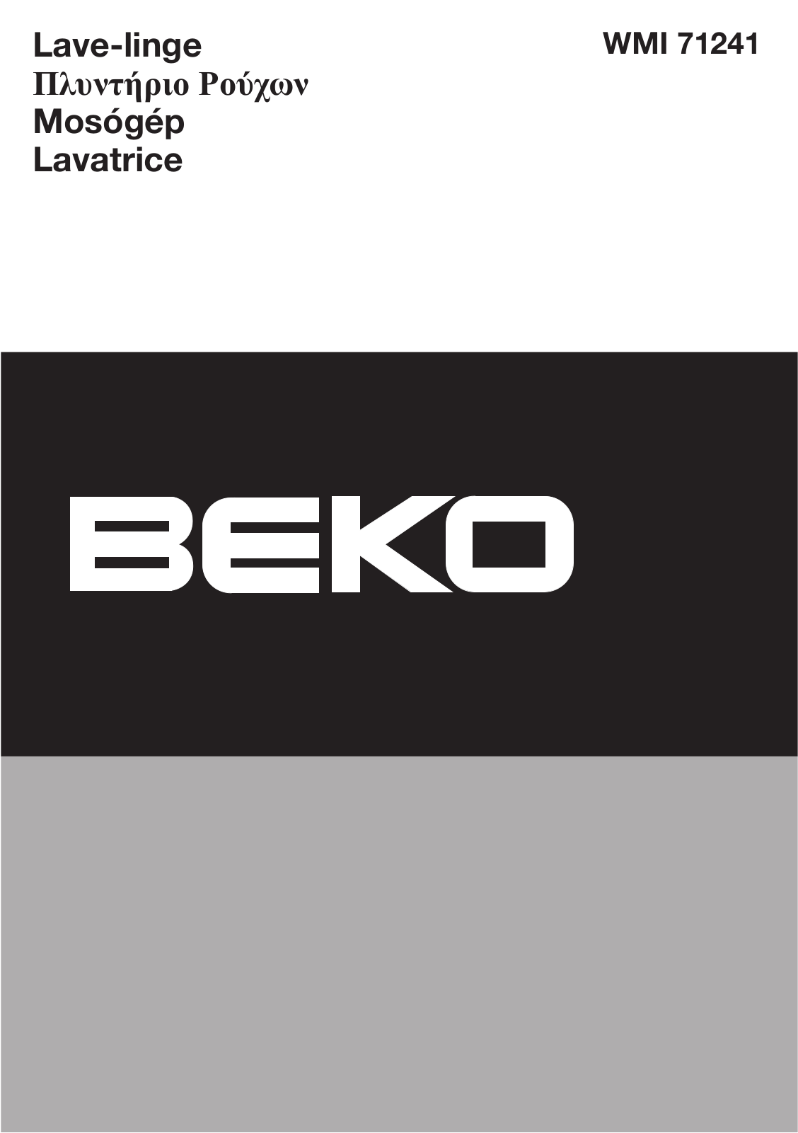 Beko WMI 71241 User manual