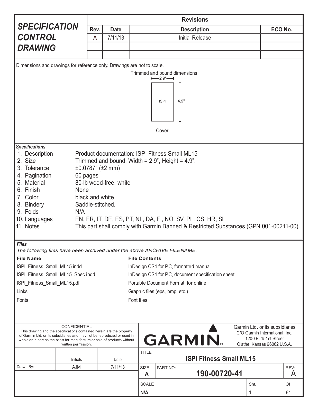 Garmin F3BGGB00 User Manual