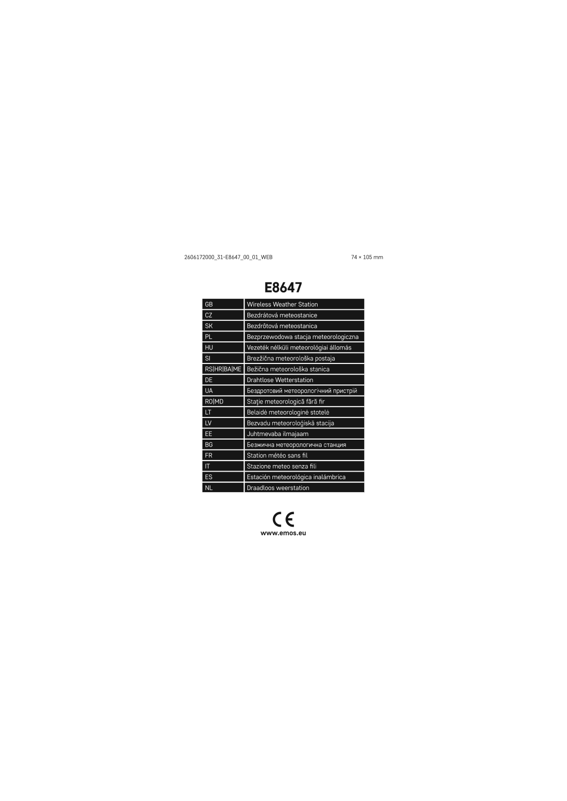 EMOS E8647 User guide - ManualMachine.com