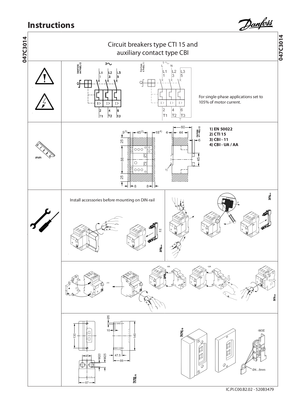 Danfoss CTI 15 Installation guide