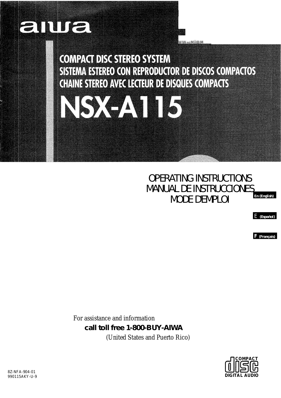 Aiwa NSX-A115 User Manual