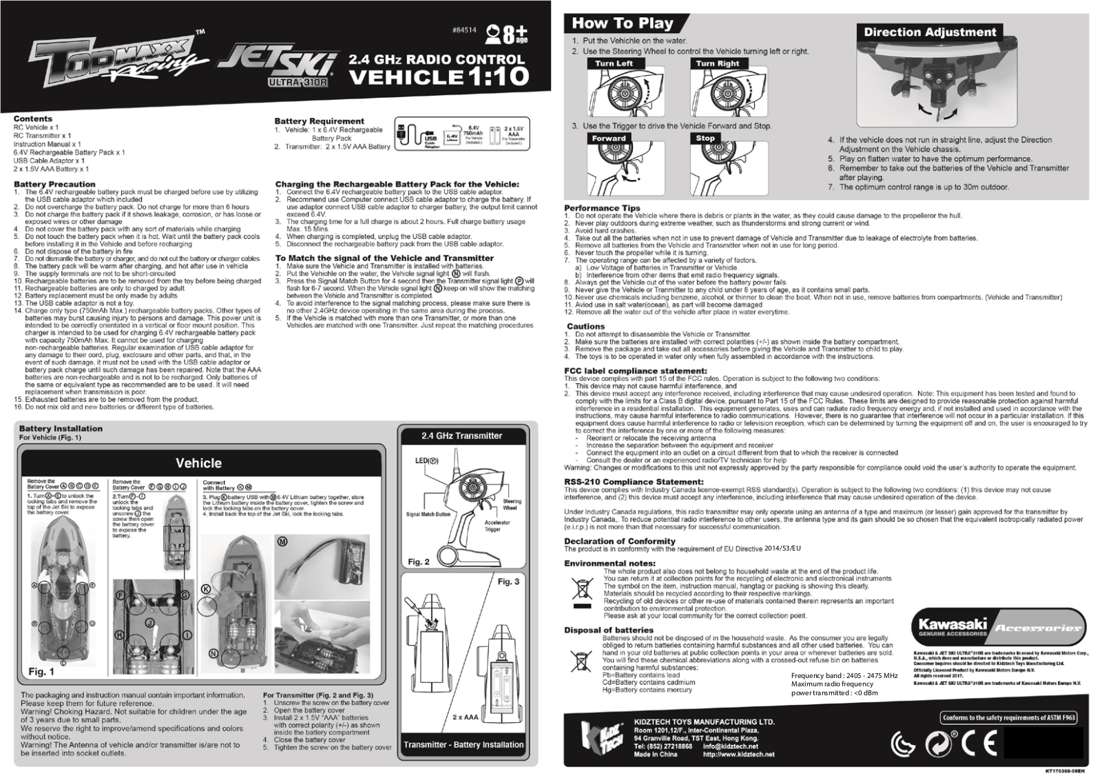 KIDZTECH TOYS 8451418 24GTX User Manual