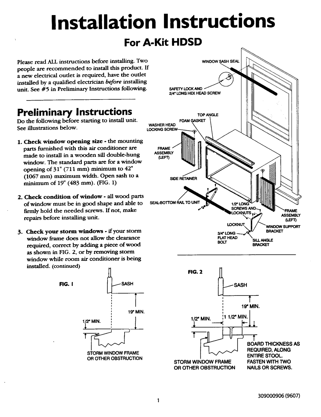 Kenmore 25370156000, 25370186000, 25370186001, 25370187000, 25370229000 Installation Guide - ManualMachine.com
