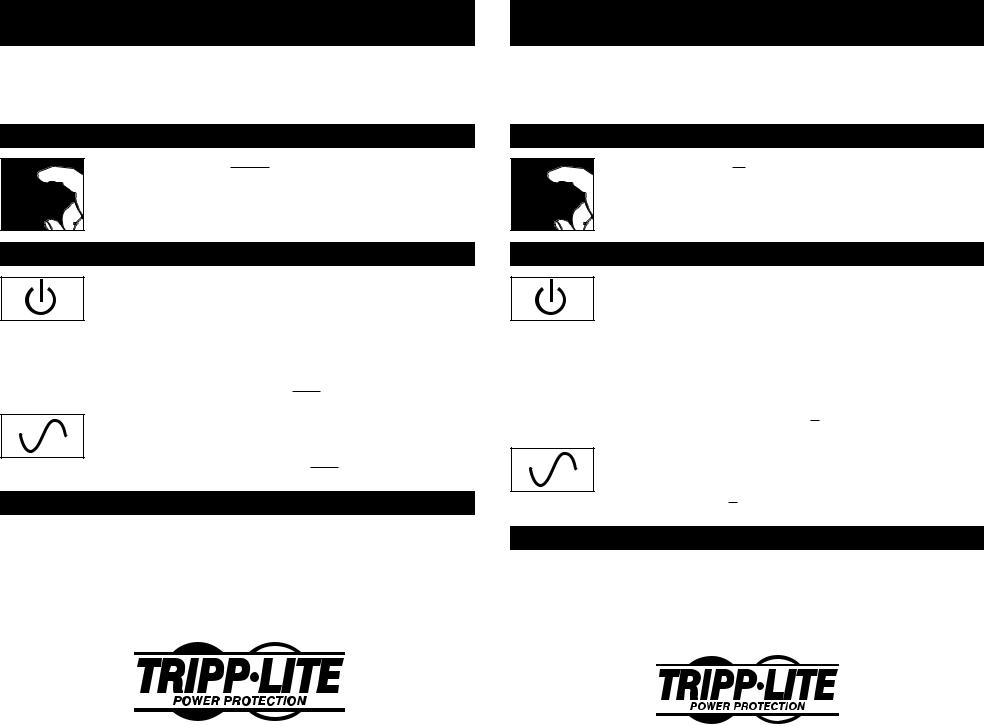 Tripp Lite OMNISMART 1050M User Manual