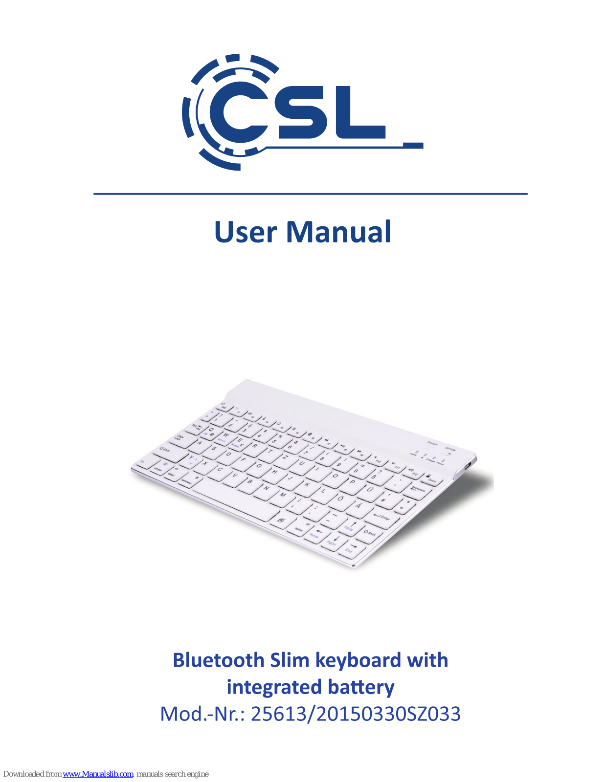 CSL 25613/20150330SZ033 User Manual