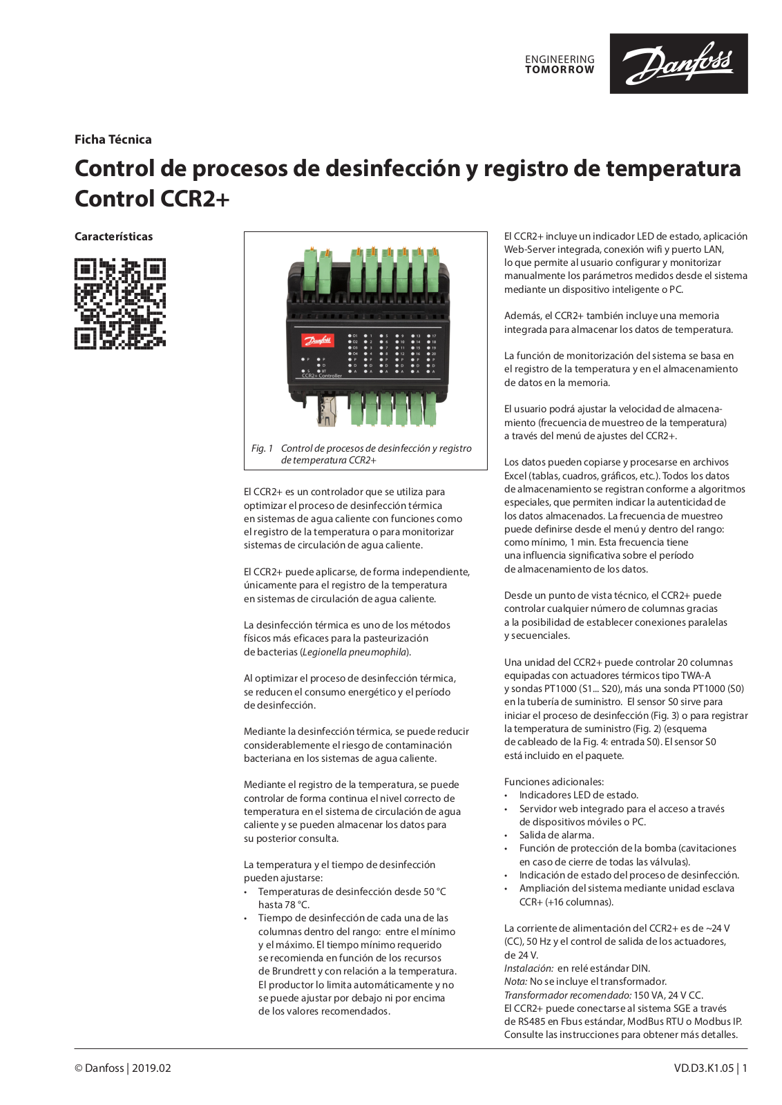 Danfoss CCR2 Data sheet