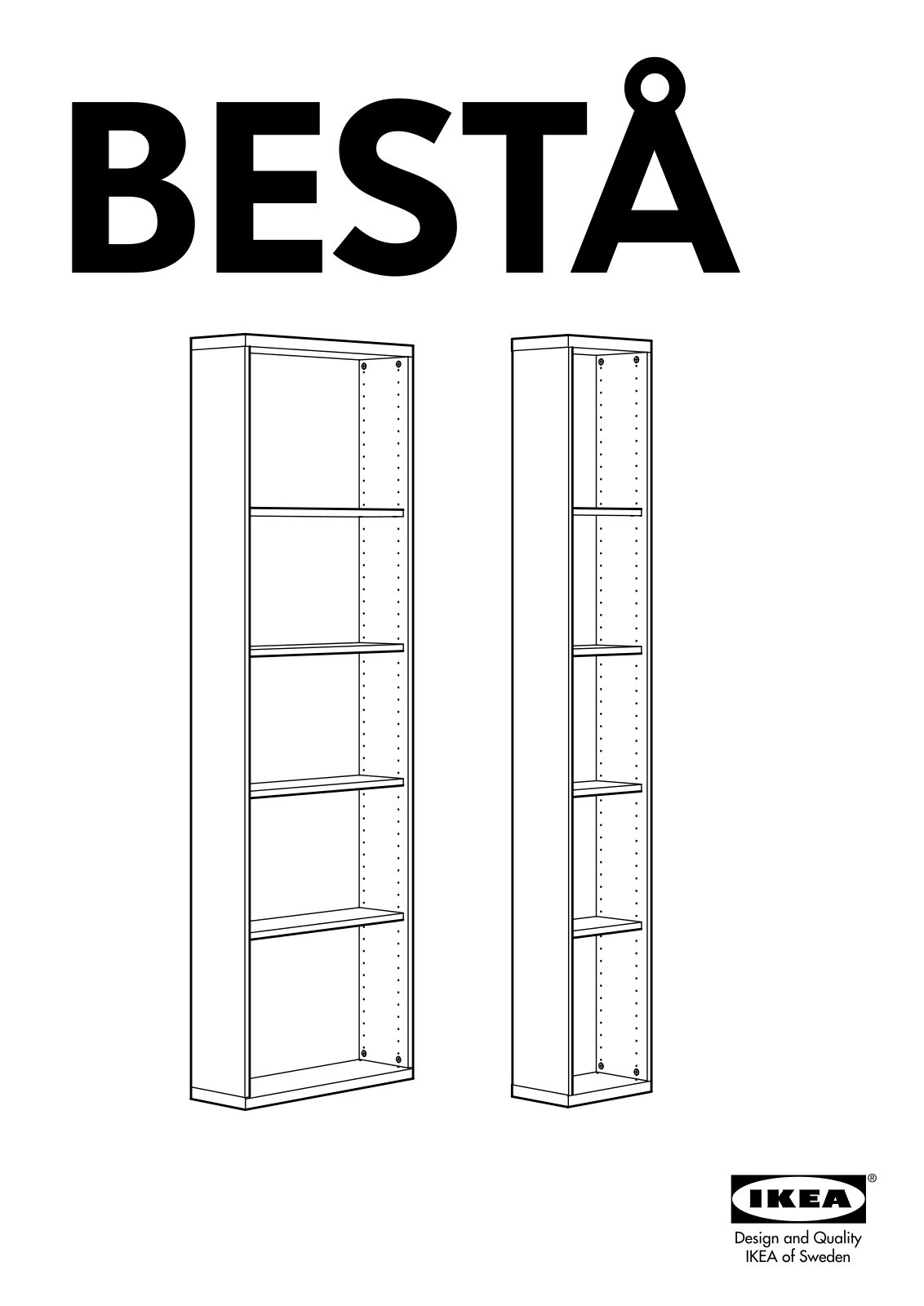 IKEA BESTÅ SHELF UNIT 23X8X76