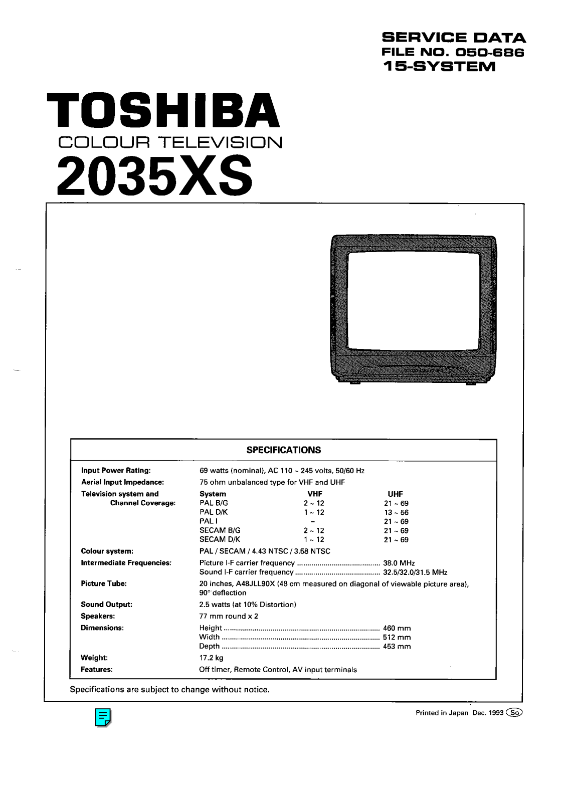 Toshiba 2035XS Schematic