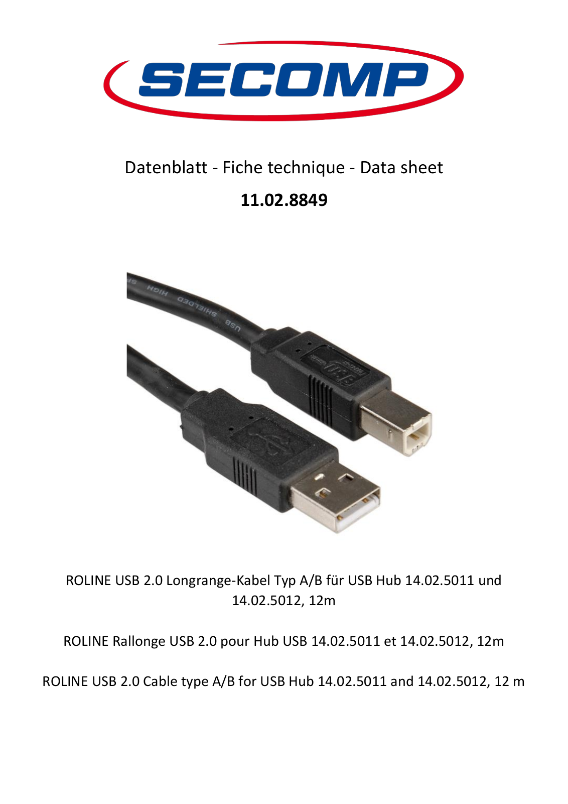 ROLINE 11028849 Datasheet - ManualMachine.com