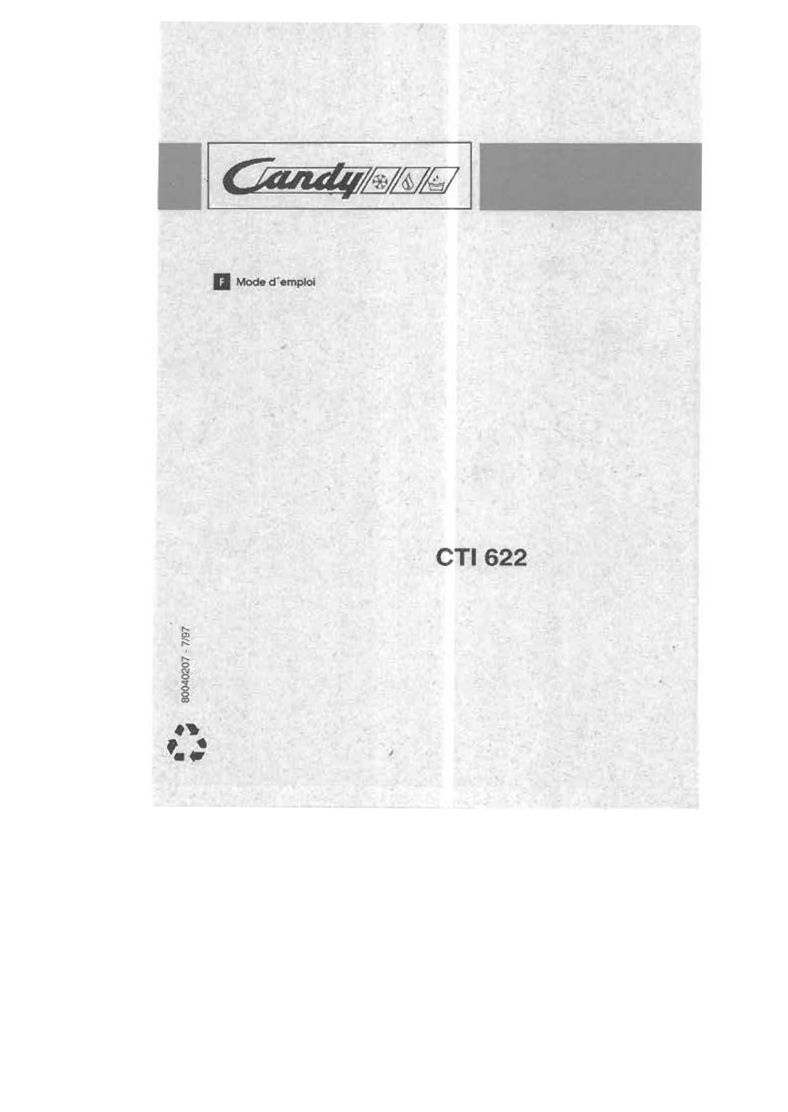 CANDY CTI 622 User Manual