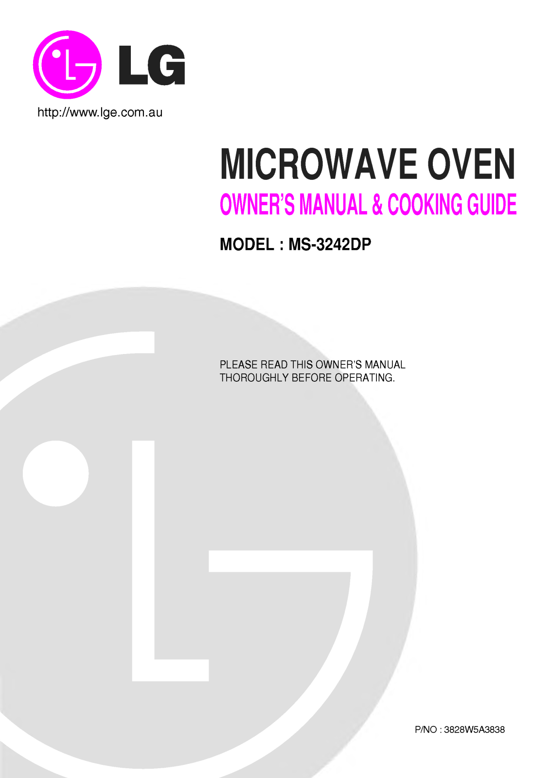 LG MS-3242DP User Manual