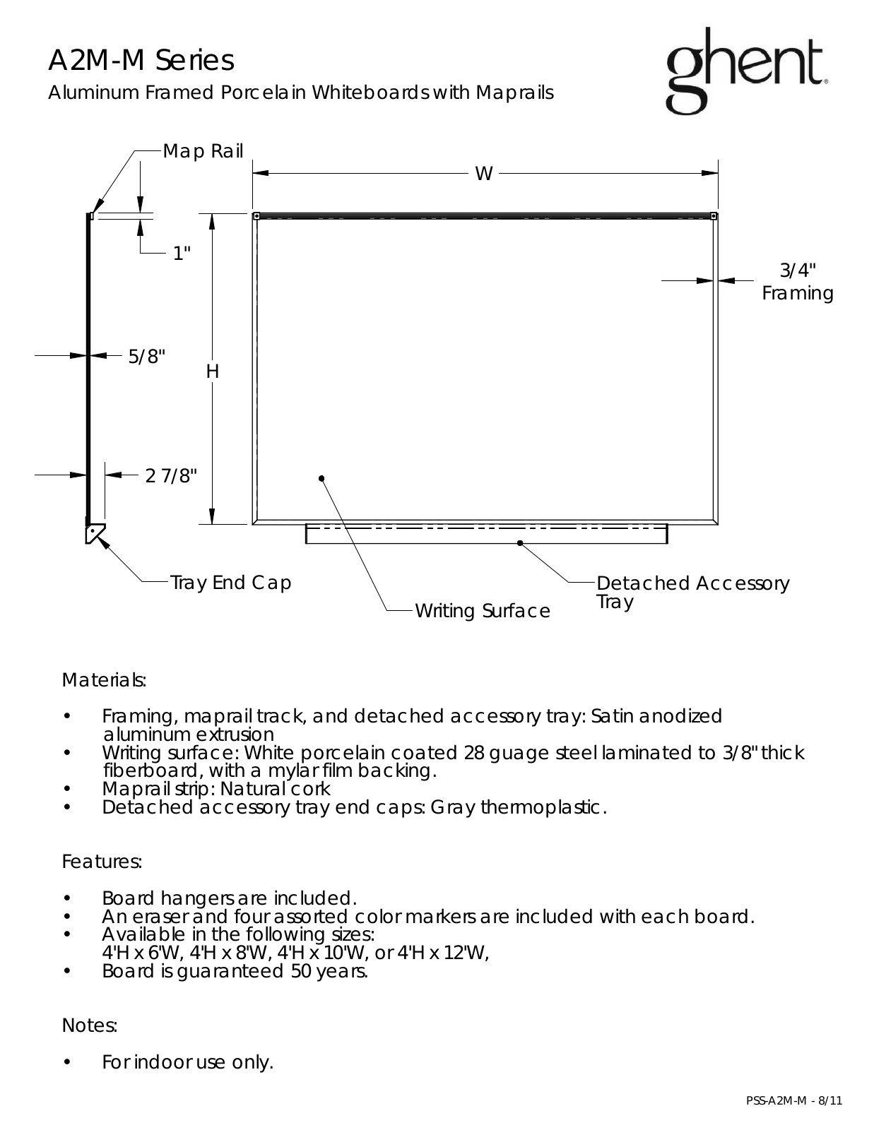 Ghent GEX1122 Specifications - ManualMachine.com