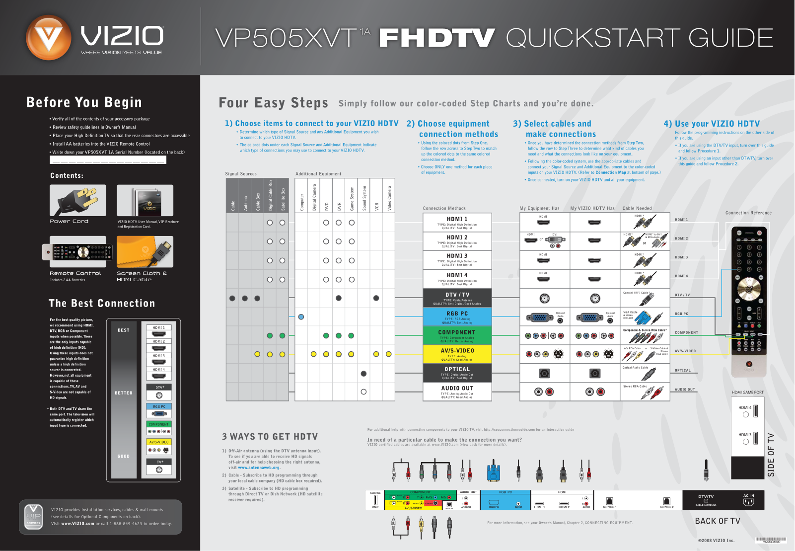 Vizio VP505XVT User Manual