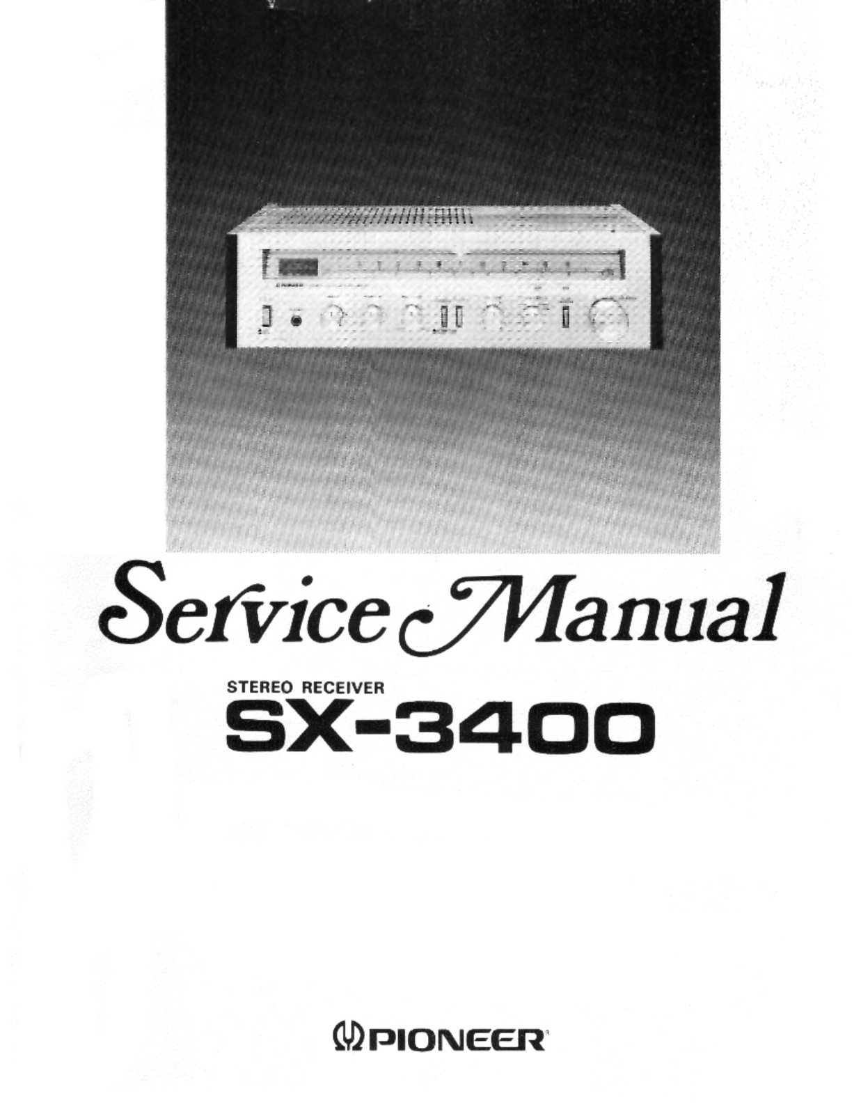 Pioneer SX-3400 User Manual