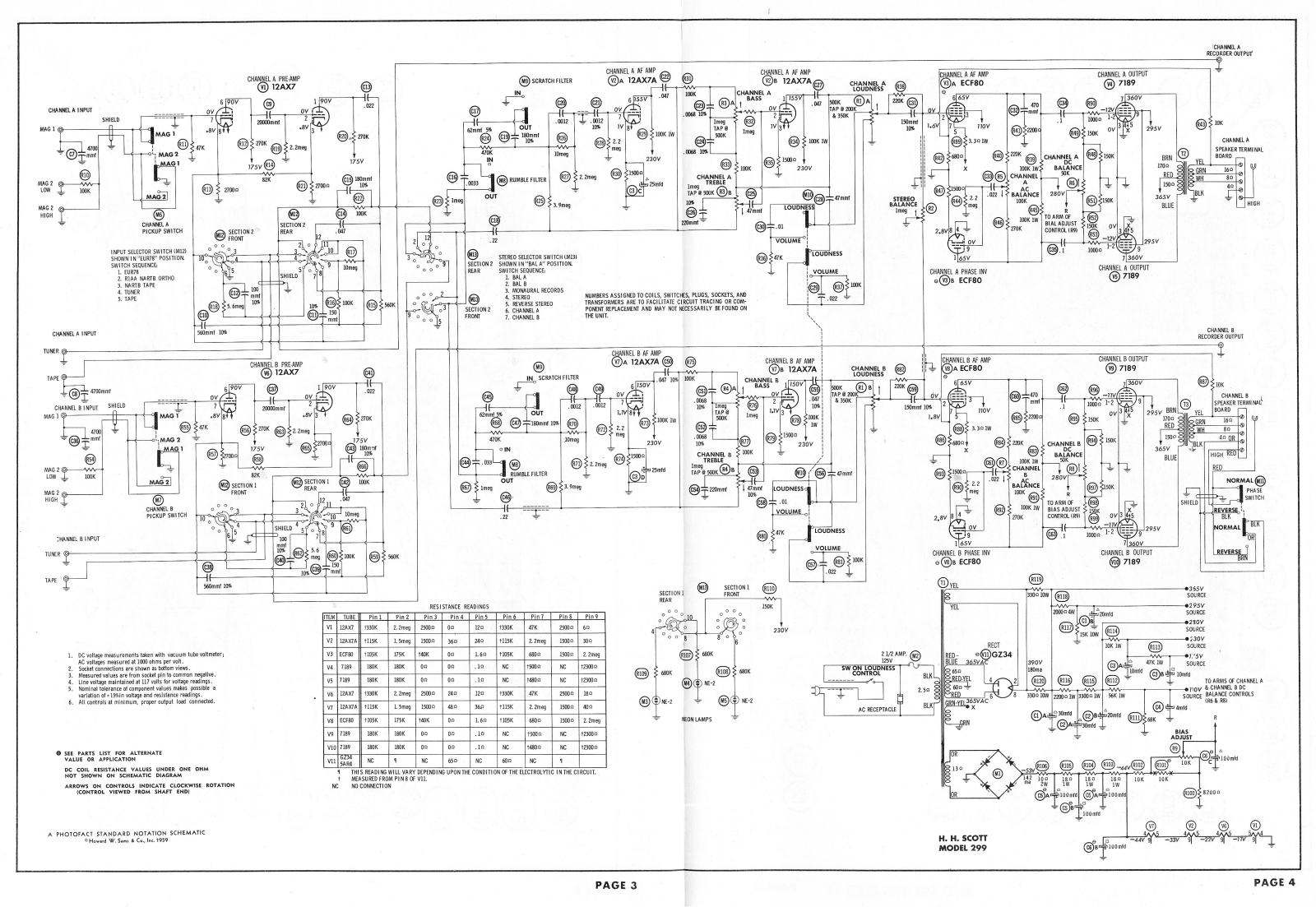 Scott 299A Schematic