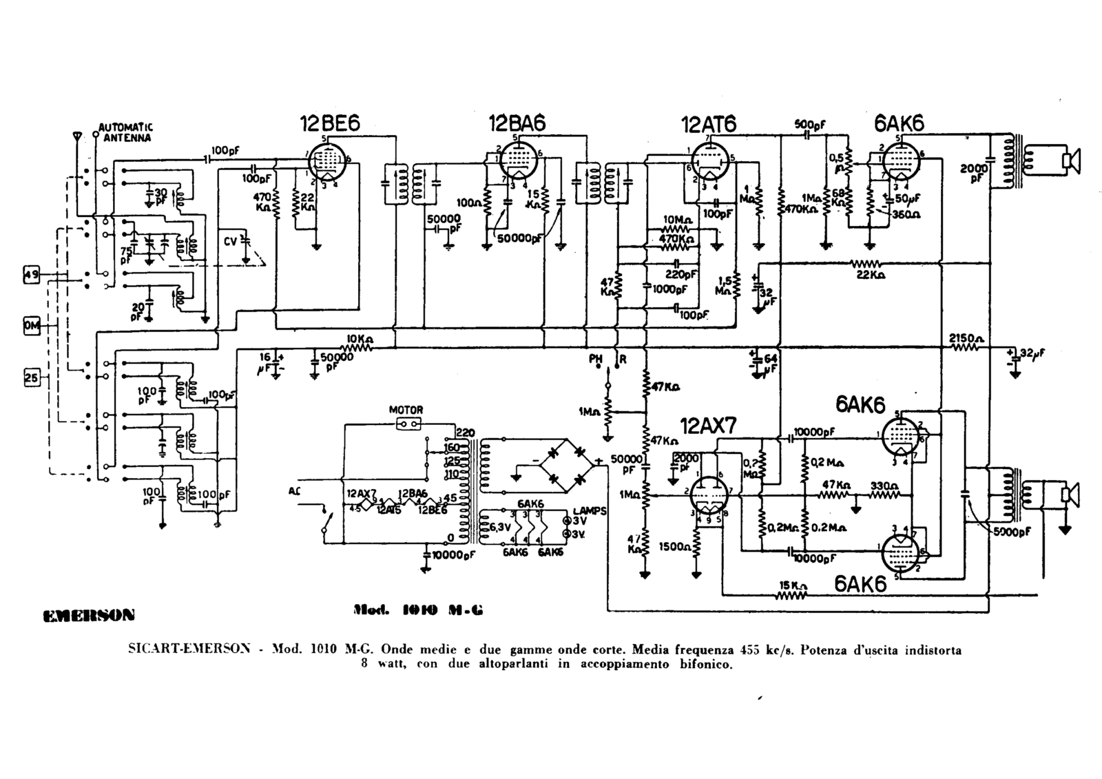 Sicart Emerson 1010mg schematic