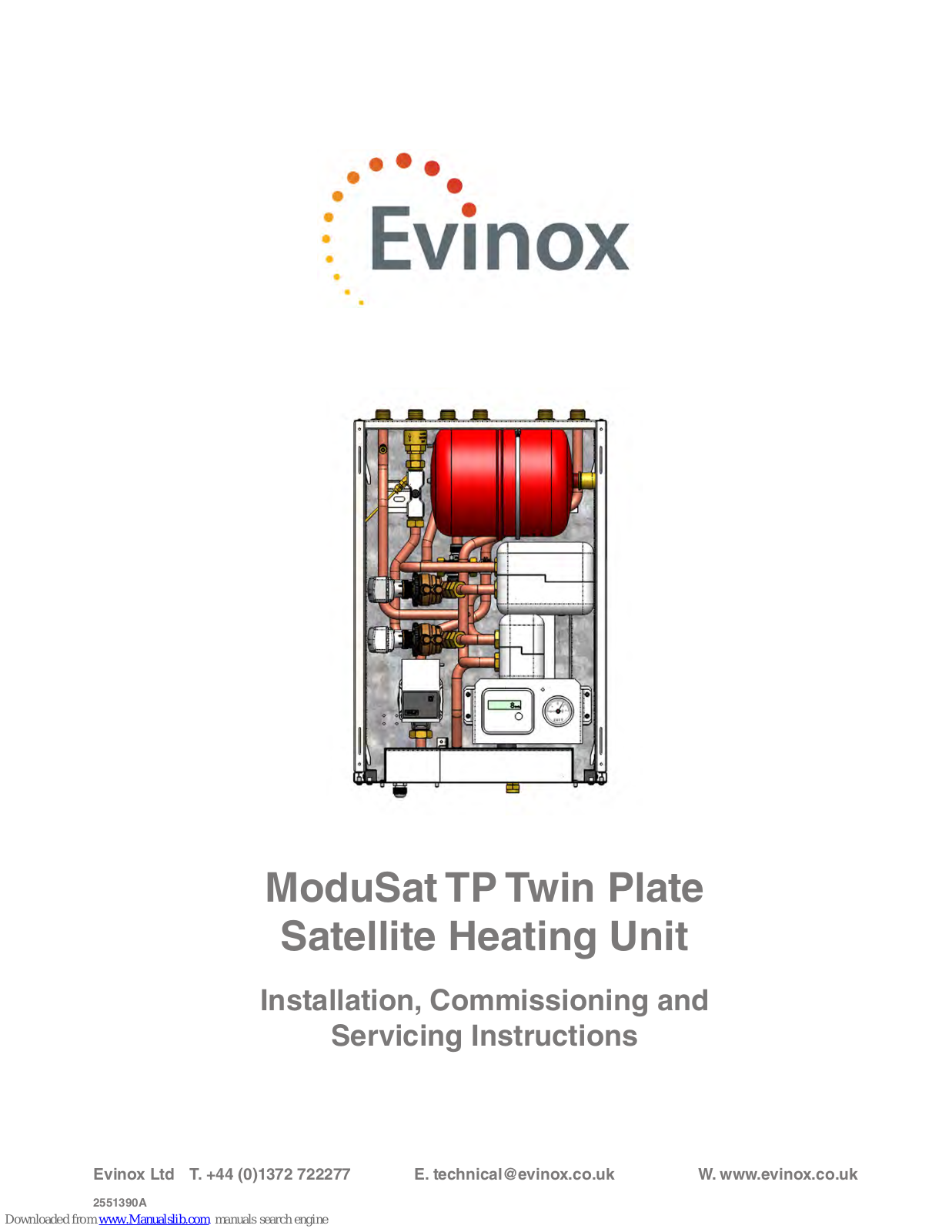Evinox ModuSat TP 40-10, ModuSat TP 50-10, ModuSat TP 60-10 Installation, Commissioning And Servicing Instructions - ManualMachine.com