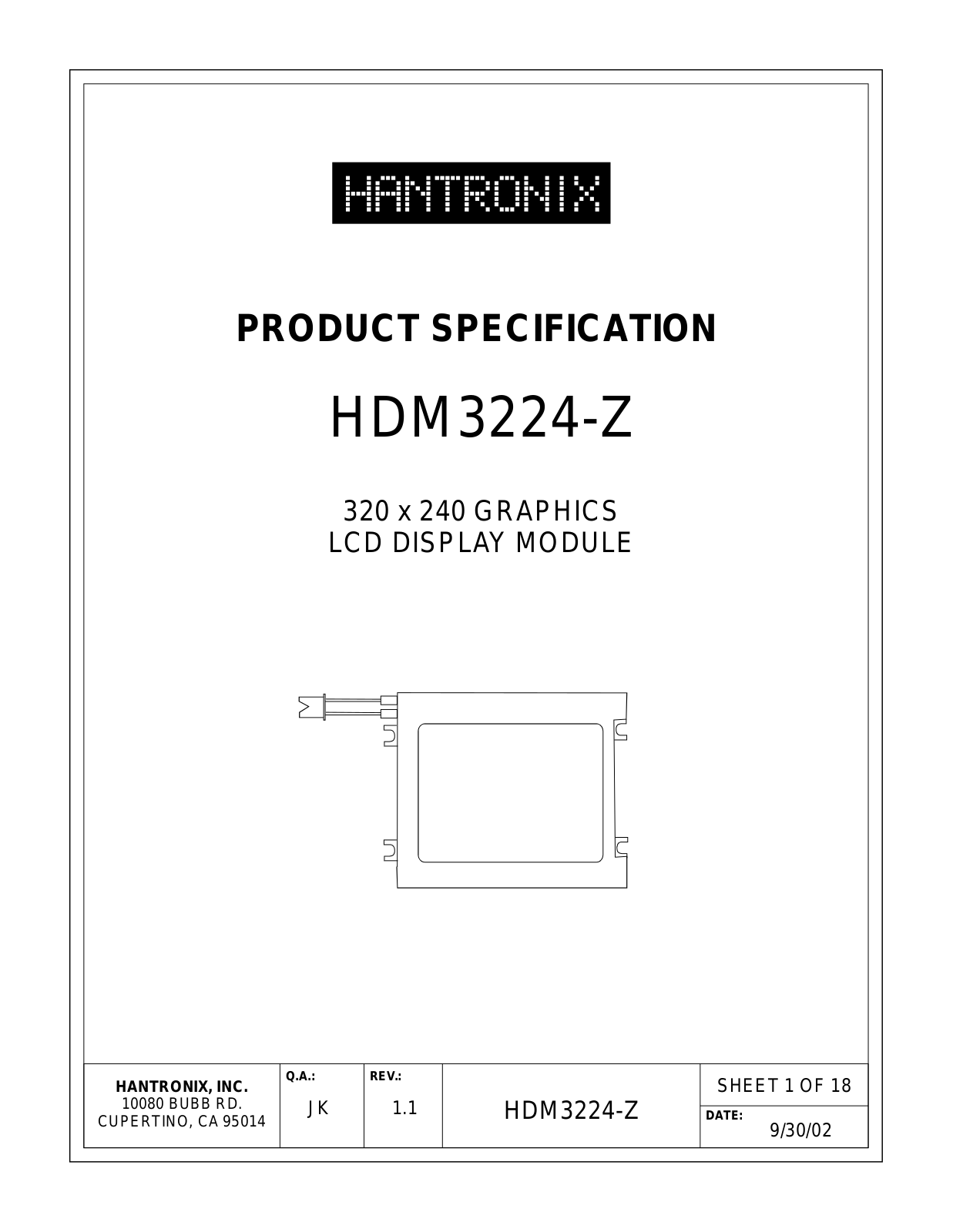 HANTRONIX HDM3224-Z Datasheet