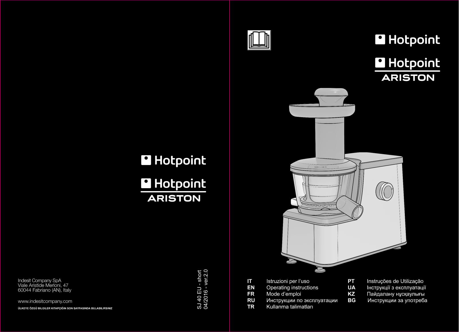 Hotpoint-ariston SJ 4010 FXB0 User Manual