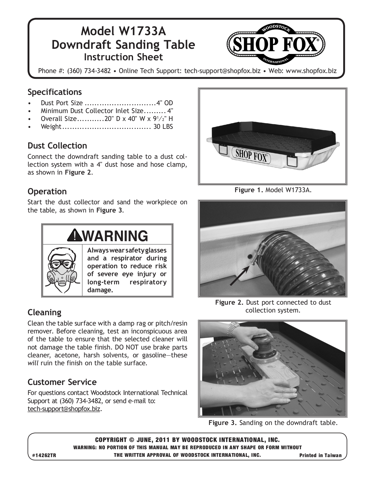 Shop Fox W1733A User guide - ManualMachine.com