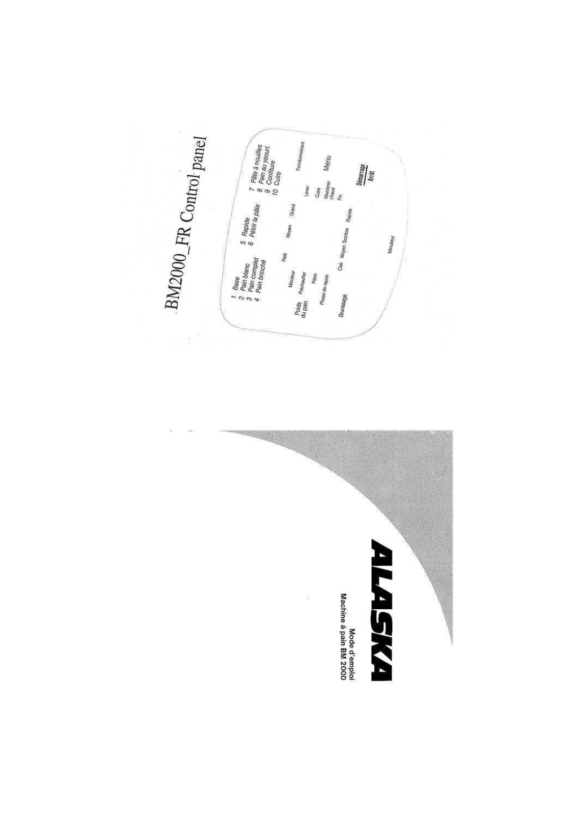 ALASKA BM 2000 User Manual