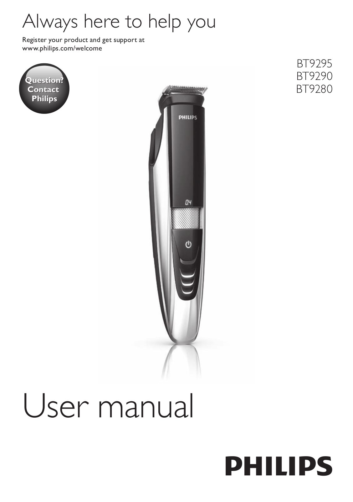 Philips BT9290 User Manual