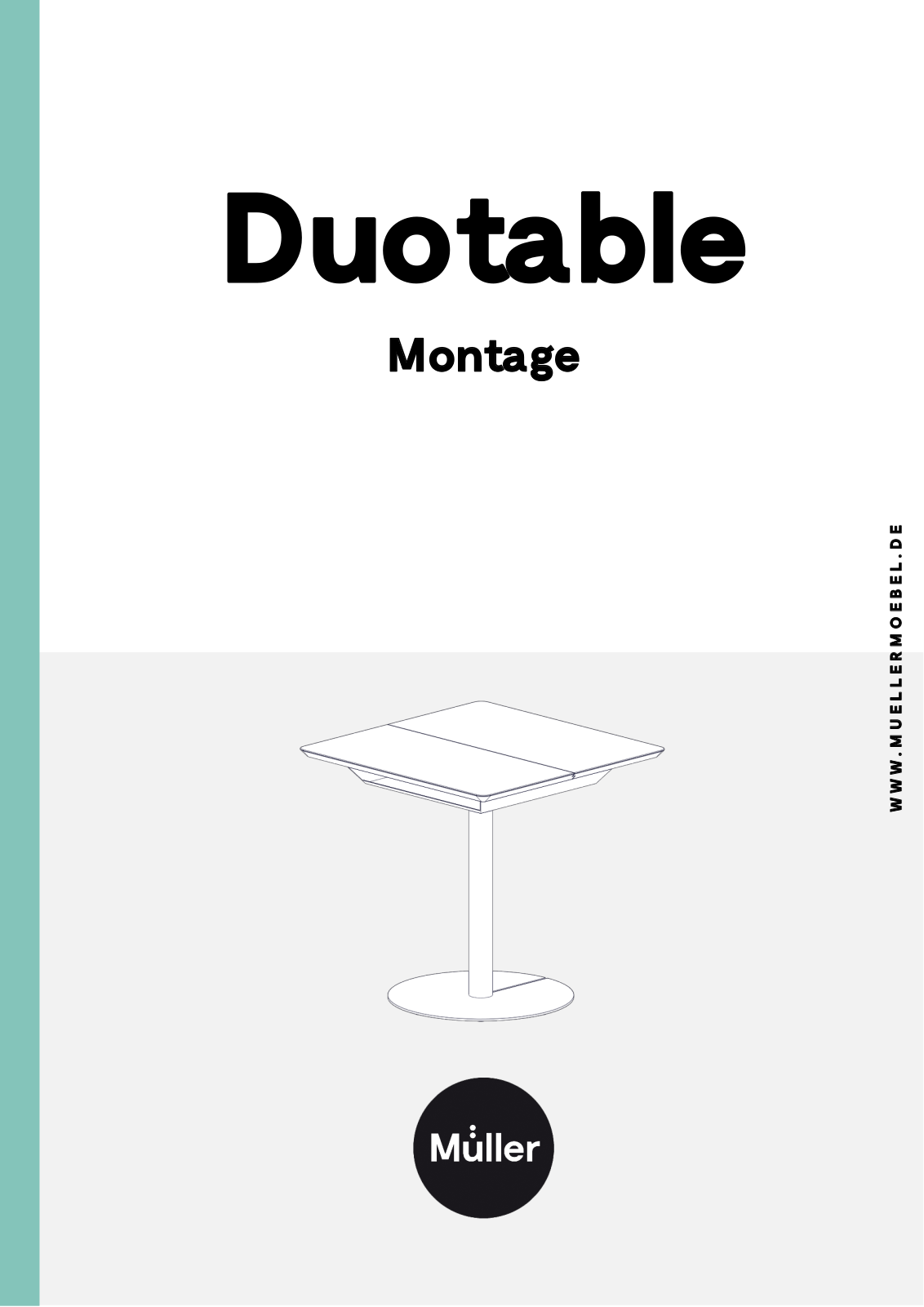 Muller SMALL LIVING DUOTABLE Assembly instructions - ManualMachine.com
