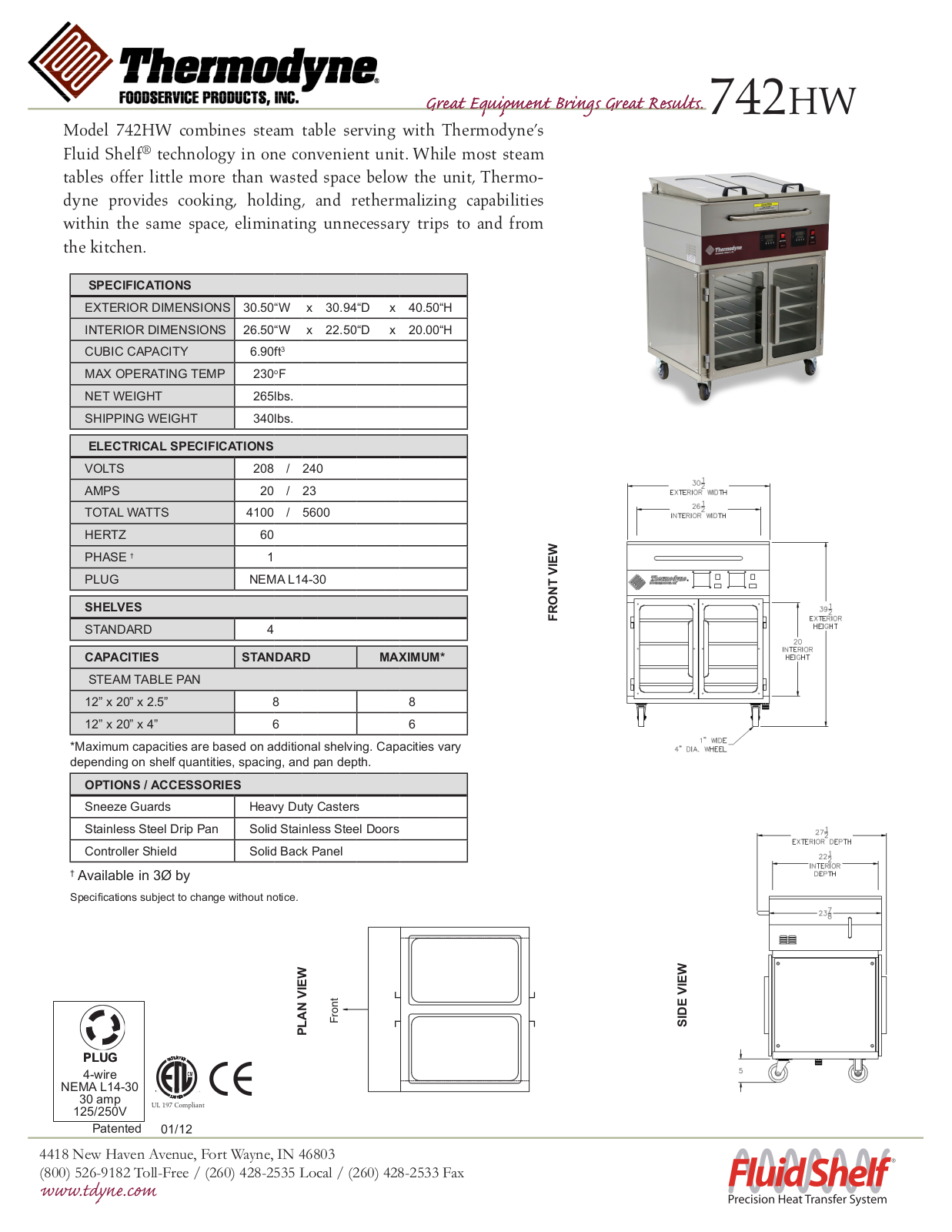 Thermodyne 742HW User Manual