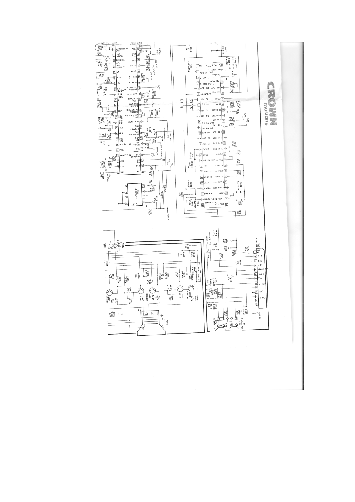 Crown Mustang CM297 Schematic