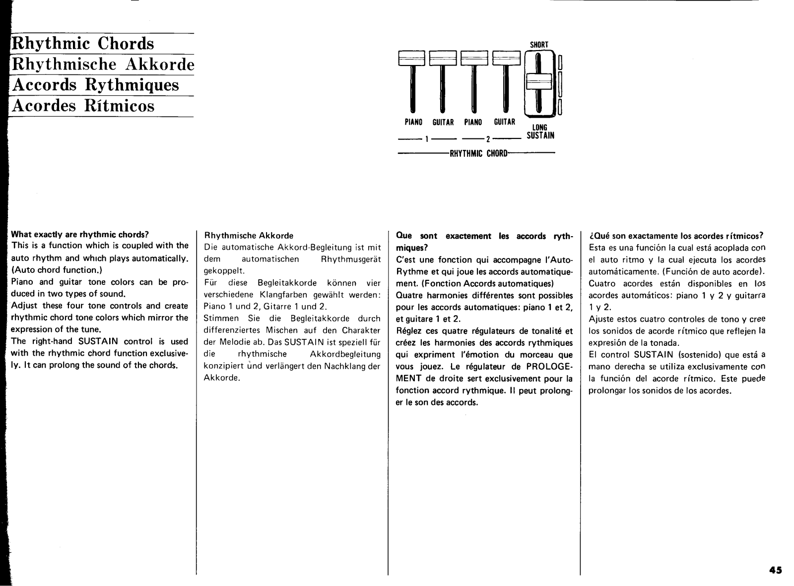 Yamaha D-85 User Guide