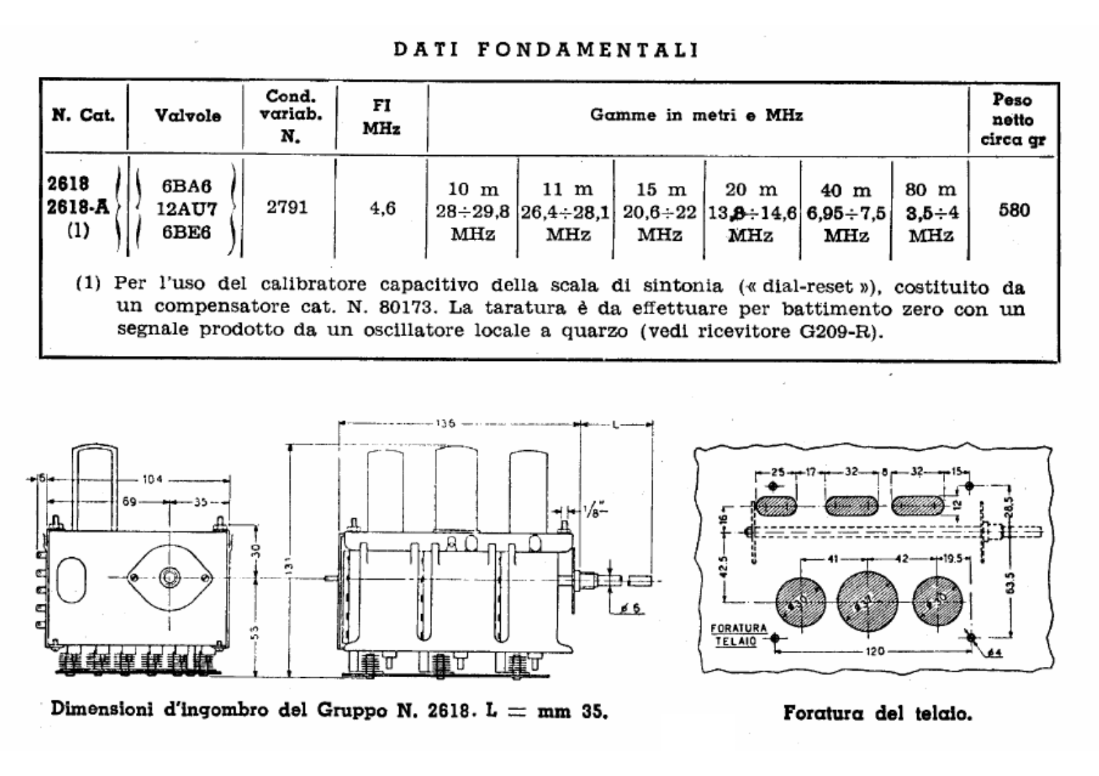 Geloso 2618 Specification - ManualMachine.com